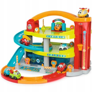 Gazáž pre autíčka - SMOBY PLANET VROOM Double-decker garáž Výťah Pranie track