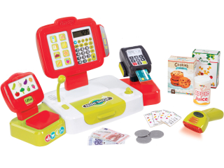 Detská pokladňa - obchod - SMOBY Obchod S ELEKTRONICKÝM KALKULÁTOROM CASE