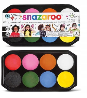 Farby na tvár Snazaroo 8 ks x 18 ml