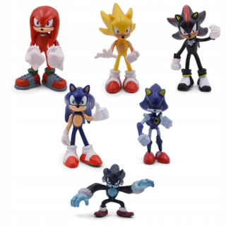 Rozprávková postavička - Sonic Figúrky 6 ks