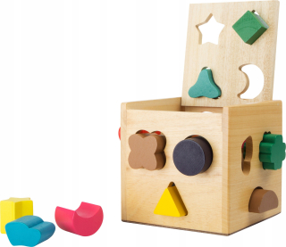 Triedič Educational Kocky Wood 16 Tvary