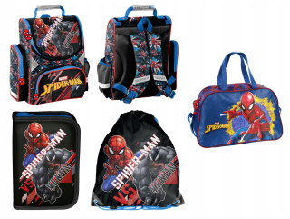 Aktovka, školská taška - Spiderman Venom SchoolBag ceruzky vrece