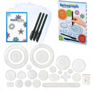 VZDELÁVACIA HRAČKA PRE DETI VZORKY NA KRESLENIE SPIROGRAFU