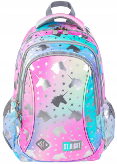 Školský batoh - St.right School Backpack ombre Unicorn-5112