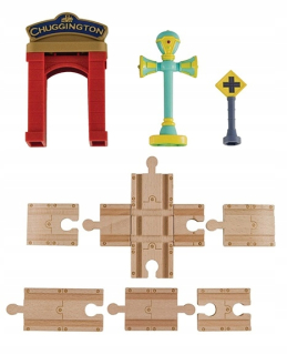Dráha pre deti, stavebnica - Stacyjkowo Koleje Drevený Torah + Príslušenstvo 56900