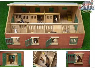 Drevené stodoly so 7 boxy Kids Globe