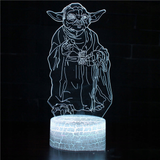 Nočná lampa do detskej izby - STAR WARS Night lámp 3D LED darček