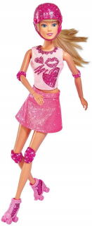 Bábika Steffi - Steffi na valcoch Doll kolieskové korčule Simba