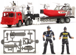 Hasičské auto - Hasiči Brigade Lave Fire Truck Boat Boat