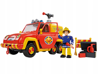 Rozprávkové autíčko - FIREFIGHTER SAM Vozidlo Venuša s vodným čerpadlom + figúrka