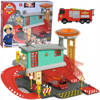 Fireman Sam požiarnej stanice + auto Jupiter Die-Cast