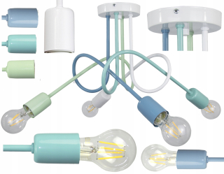 Stropné svietidlo Moderno E27, viacfarebné