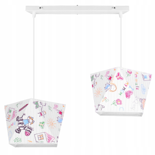 Luster do detskej izby - STROPNÁ LAMPA ZÁVESNÝ LUSTER DIAMOND PLAPHON LED