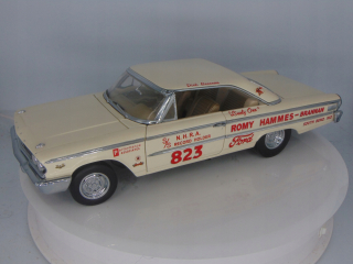 SUN STAR 1963 DICK BRANNAN #823 FORD GALAXY 500 ROMY HAMMES NHRA 1:18
