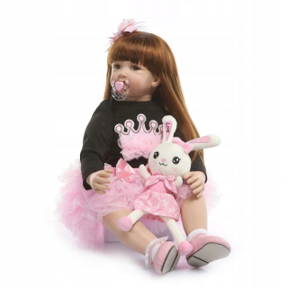 Bábika novorodenec - Super Doll Reborn as Zywa 60cm Piekna Výška Poľsko