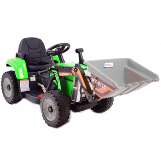 SUPER BLOW TRAKTOR - AKUMULÁTOROVÝ NAPÁJANÝ S VEDROU, MÄKKÉ KOLESÁ, MÄKKÉ SEDADLO