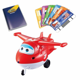 Lietadlo pre deti - Super Wings Jett rovinu povedané 16cm LED
