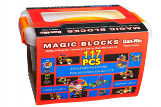 Magneticka stavebnica - Super Magnetic Pads 117el.Magic Blocks