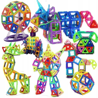 Magneticka stavebnica - Super sada 72EL magnetických blokov. magické Blocks
