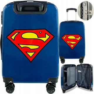 Superman Eplusm detský kufor 45 l Odtiene modrej