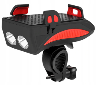 Gotel osvetlenie bicykla lampa 4v1, 400 lm batéria