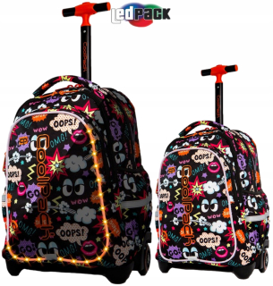 Školský batoh - Žiariaci batoh Coolpack na LED juniorské kolesá
