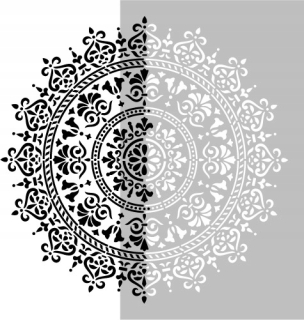 Mandala maľba šablóny 4 | 80 cm x 42 cm