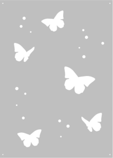 Maľovanie template tapety butterfly 1
