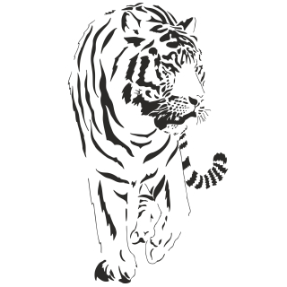 Tiger maľba šablóny, Lion Lion Tiger šablóny