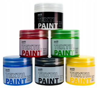 Profilové farby na tkaniny 6 ks x 50 ml