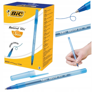 Modré guľôčkové pero BIC