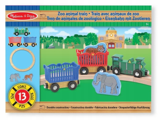 Drevená dráha pre deti - Safari - železničná súprava 10643