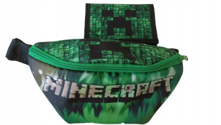 Minecraft Creeper + Váčka peňaženky + peňaženka