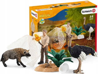 Zberateľská figúrka - Schleich Hyena útok Wild Life postavy Natura 42504
