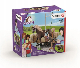 Schleich Emily a Luna umývanie koní 42438