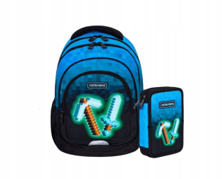 Viackomorový školský batoh AstraBag Multicolor 20 l