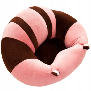 Detský sedací vak - pufa - Sedadiel pre deti Plush - hnedá
