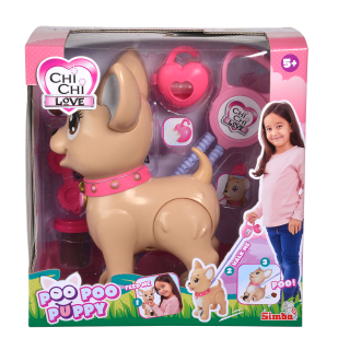 Simba Hračky Chi Chi Láska Poo Poo Brown Puppy