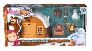 Domček pre bábiky - SIMBA Sada obor Máša a medveď - Winter D