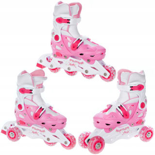 Rolko-Wrotki 3w1 RAVEN Balloon Pink (33-36)
