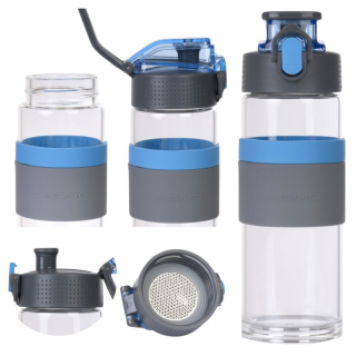 Sklenená fľaša na vodu, fľaša na džús CASNO 500 ml