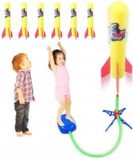Vesmírná raketa - Skočiť raketa Launchers pre deti Letné hračky