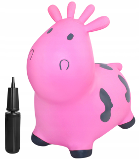 Hopsadlo, skákadlo - Rubber prepojka skákanie vymýšľať Pink nafukovacie