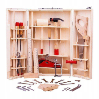 Náradie pre deti - Bigjigs hračky box Bigjigs nástroje
