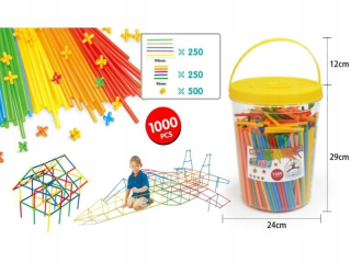 Stavebné slamky, bloky, tyčinky cca 1000 Sz