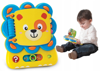 Smily Lion Puzzles Vzdelávacia kniha hovorí PL