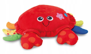 Hračky pre rozvoj lezenia - Smily Play Crab tancujem a žiarivé