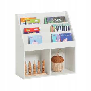 SoBuy polica 73 x 30 x 80 cm biela