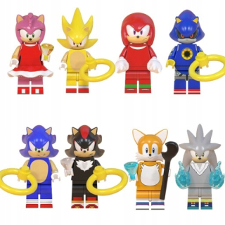 Herná figúrka - Sonic the Hedgehog Postavičky Hračky Set 8ks