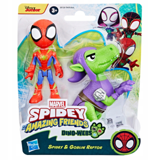 Spider-Man Spidey Dino-Webs figúrka Zestaw Spidey a Goblin Raptor Hasbro